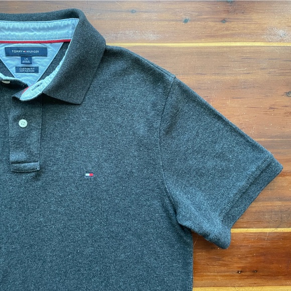 Men’s Tommy Hilfiger Short Sleeve Classic Fit Soft Cotton Polo/Collared Shirt - Picture 7 of 12